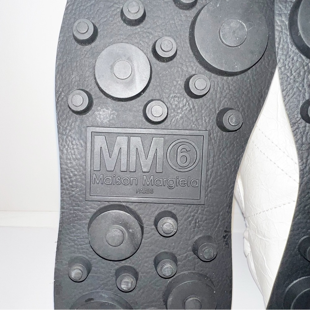 MM6 Maison Margiela White 6 Racer Sneakers - Picture 10 of 11